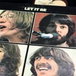 'Let it Be' album from The Beatles. This music album is on a vinyl record LP disc. Album cover