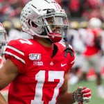 Chris Olave #17 - NCAA Division 1 Football University of Maryland Terrapins Vs. Ohio State Buckeyes on November 11th 2019 at the Ohio State Stadium in Columbus^ Ohio USA