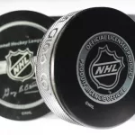Official game puck from NHL^ National hockey league^ USA.