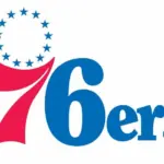 Philadelphia 76ers Logo in white background
