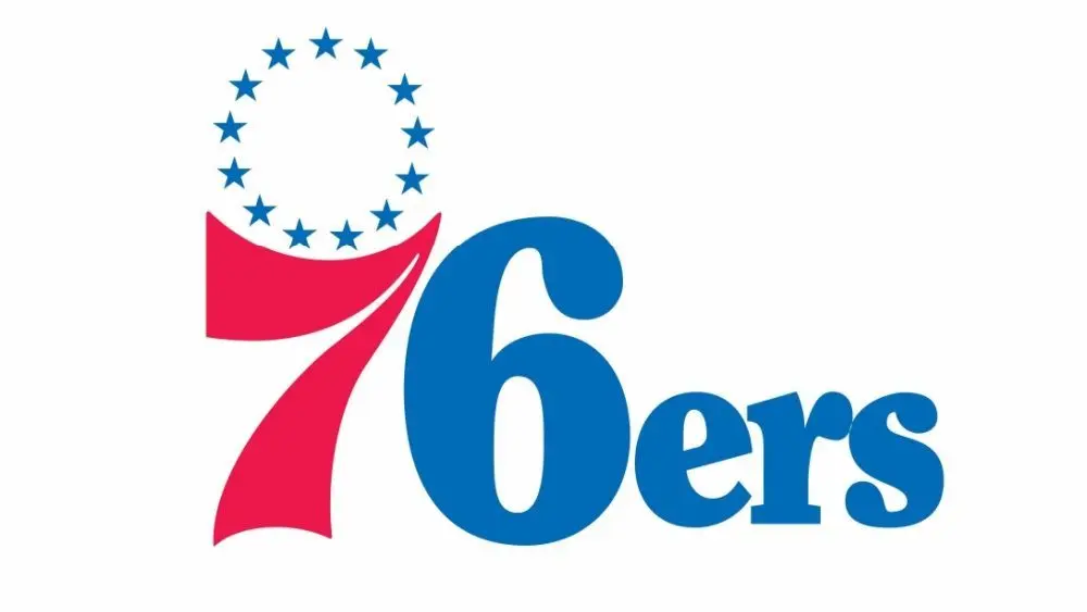 Philadelphia 76ers Logo in white background