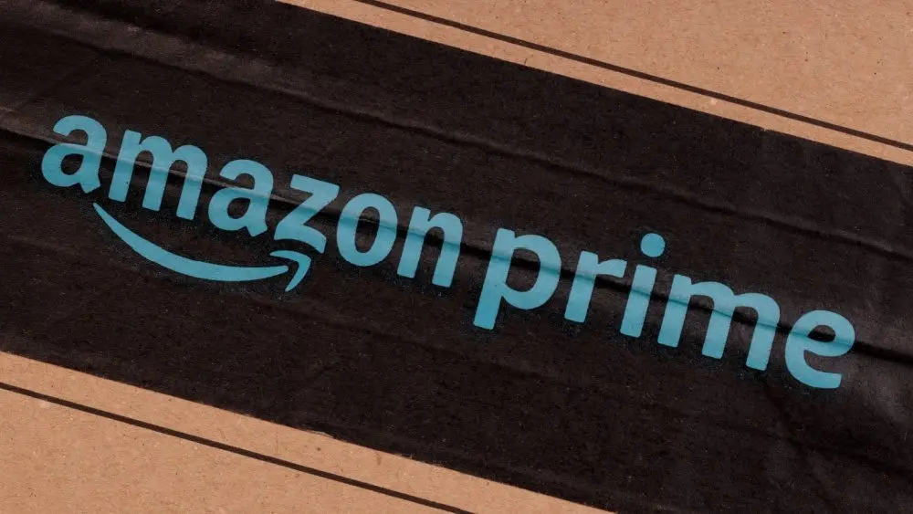Amazon Prime Logo on Cardboard Box