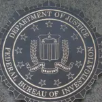 F.B.I. seal of the Department of Justice/Federal Bureau of Investigation located outside the J. Edgar Hoover F.B.I. Building in downtown Washington^ DC