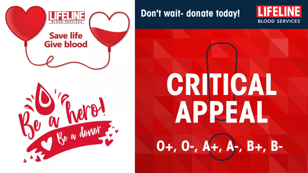 Images courtesy of LIFELINE Blood Services and Shutterstock; designed by TTR