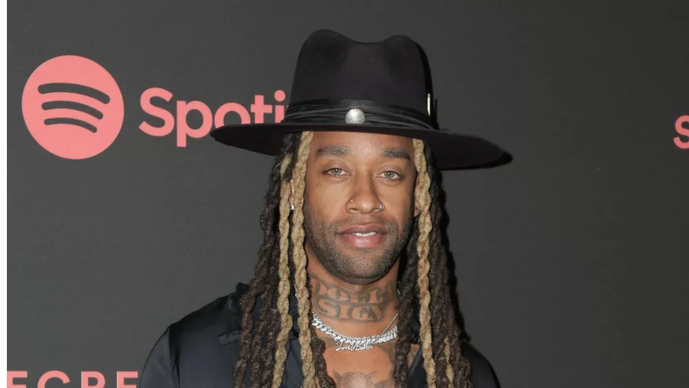 Ty Dolla $ign^ Ty Dolla Sign arrives at Spotify's Second Annual Secret Genius Awards held at Ace Hotel on November 16^ 2018 in Los Angeles^ California.