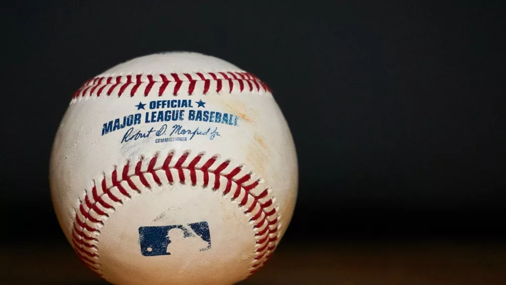 closeup of Major League Baseball (MLB) Baseball (used)