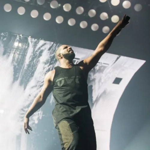 Drake preforms at Joe Louis Arena Detroit^ Michigan - August 16 2016