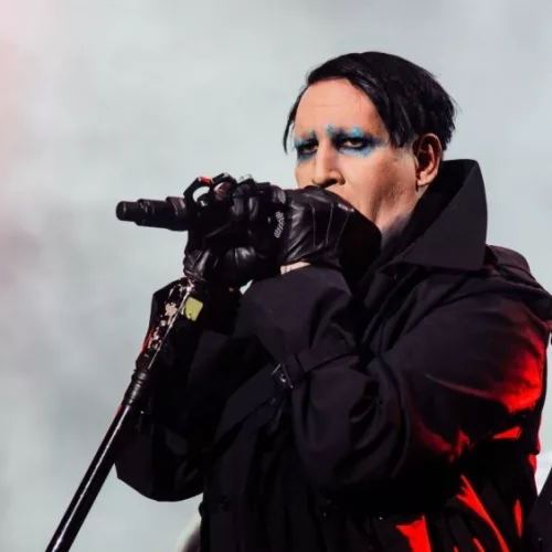 Marilyn Manson performing at Metaldays Festival on July 24th^ 2018 in Tolmin^ Slovenia