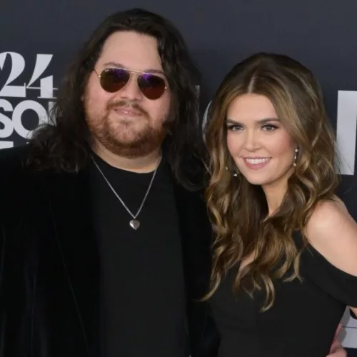 Wolfgang Van Halen and Andraia Allsop at the MusiCares Person of the Year Gala. LOS ANGELES^ USA. February 02^ 2024