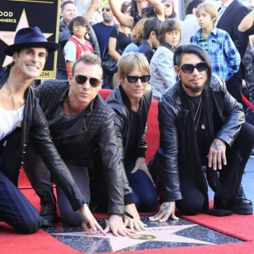Perry Farrell^ Stephen Perkins^ Chris Chaney^ Dave Navarro at a ceremony where 'Jane's Addiction' star on Hollywood Walk of Fame on October 30^ 2013 in Los Angeles^ California