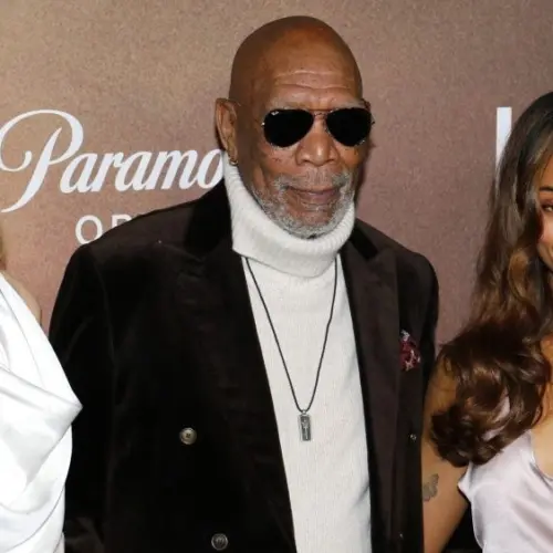 Zoe Saldana^ Nicole Kidman and Morgan Freeman at the Los Angeles premiere of 'Lioness' Season 2 held at the Linwood Dunn Theater in Hollywood^ USA on October 23^ 2024.