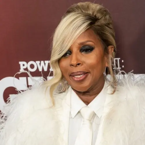 Mary J. Blige wearing dress by Dolce Gabbana attends premiere of Power Book II: Ghost season two by STARZ at SVA Theater New York^ NY - November 17^ 2021