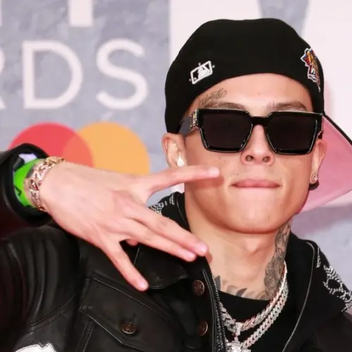 Central Cee attends The BRIT Awards 2022 at The O2 Arena on February 08^ 2022 in London^ England.