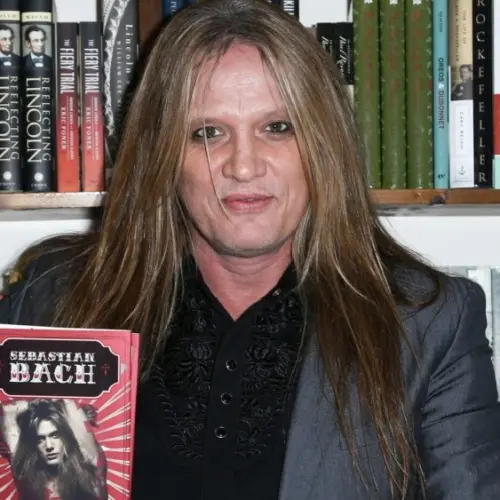 Singer Sebastian Bach signs copies of his book "18 and Life on Skid Row" at Book Revue on December 5^ 2016 in Huntington^ New York.