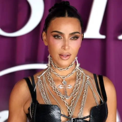 Kim Kardashian attends the All's Fair London Premiere at Odeon Luxe Leicester Square. London^ United Kingdom - October 22^ 2025