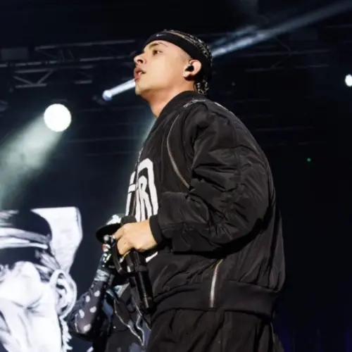 Argentinian rapper Trueno (aka Mateo Palacios Corazzina) performs at Sant Jordi Club. Barcelona^ Spain. 8th March 2025