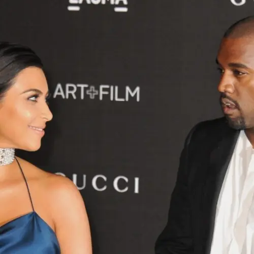 Kim Kardashian & Kanye West at the 2014 LACMA Art+Film Gala at the Los Angeles County Museum of Art. LOS ANGELES^ CA - NOVEMBER 1^ 2014
