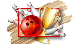 bowling-game-award-bowling-ball-with-and-white-bowling-pin-and
