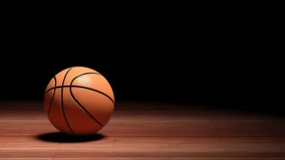 basketball-court-floor-with-ball-isolated-on-black-and-copy-spac
