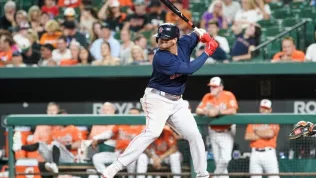 Boston Red Sox infielder Rafael Devers (11) against the Baltimore Orioles on September 10^ 2022 at Oriole Park at Camden Yards in Baltimore^ Maryland.