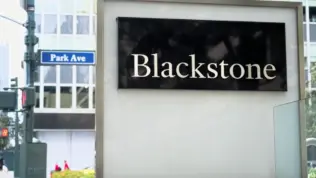 Blackstone Inc.^ American alternative investment management company's sign at corporate headquarters at 345 Park Avenue^ New York City. New York^ NY - September 17^ 2023