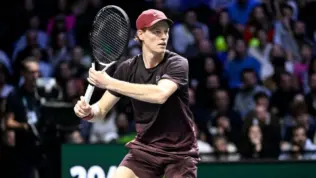 Final between Jannik Sinner and Felix Auger-Aliassime during the Rolex Paris Masters 1000 ATP tennis tournament at the La Defense Arena on November 2^ 2025 in Paris^ France.