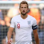 Harry Kane of England walks back after completing his hat-trick - England v Bulgaria^ UEFA Euro 2020 Qualifier - Group A^ Wembley Stadium^ London^ UK - 7th September 2019