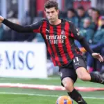 Christian Pulisic (AC Milan) dribbles in front court in the first half during soccer game AC Milan vs Hellas Verona^ Serie A Enilive 2025-2026 day 17 at San Siro Stadium Italy^ Milan^ 2025 12 28: