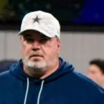 Dallas Cowboys head coach Mike McCarthy before the game against Atlanta Falcons on November 3^ 2024 at Mercedes-Benz Stadium ATLANTA^ GA-NOV 3: (L-R)