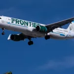 Harry Reid Airport^ 2-7-2024 Las Vegas^ NV USA Frontier Airlines Airbus A321 N722FR on final for 26L at Harry Reid International Airport