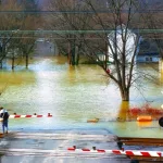 Severe Spring flooding the small city of Lebanon^ Kentucky. Created 05.11.24