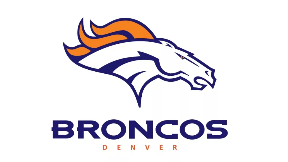 Denver Broncos NFL professional American football team/ logo on white background