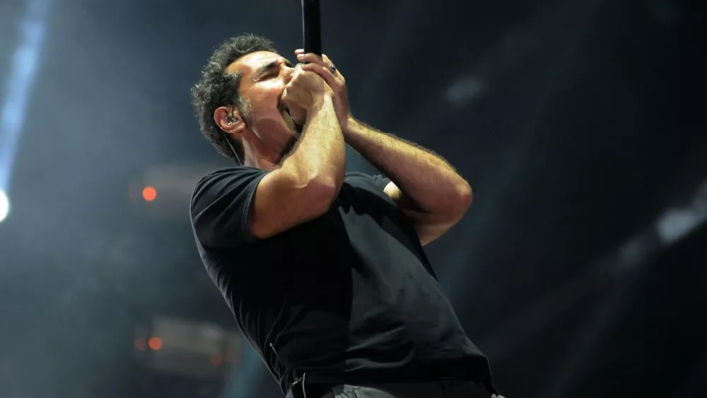 Vocalist Serj Tankian of System Of A Down at Rock in Rio 2015 in Rio de Janeiro^ Brazil. September 25^ 2015.