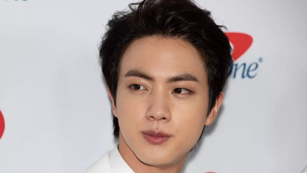 Jin of boy band BTS arrives for the KIIS FM's iHeartRadio Jingle Ball at the Forum Los Angeles in Inglewood^ CA Los Angeles^ California / USA - December 6 2019
