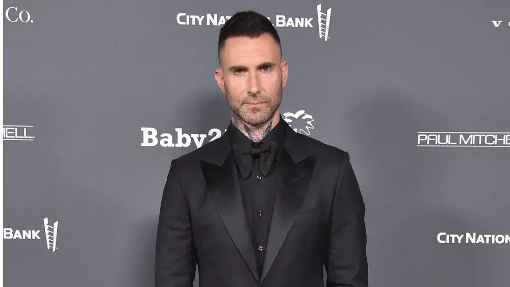 Adam Levine arrives for Baby2Baby 10 Year Gala Presented by Paul Mitchell on November 13^ 2021 in West Hollywood^ CA