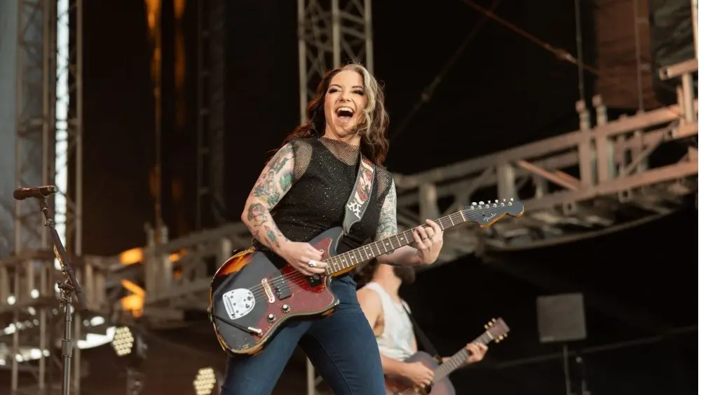 Ashley McBryde performs in concert on April 5^ 2024 in Fort Lauderdale^ Florida. The performance was part of the Tortuga Music Festival.