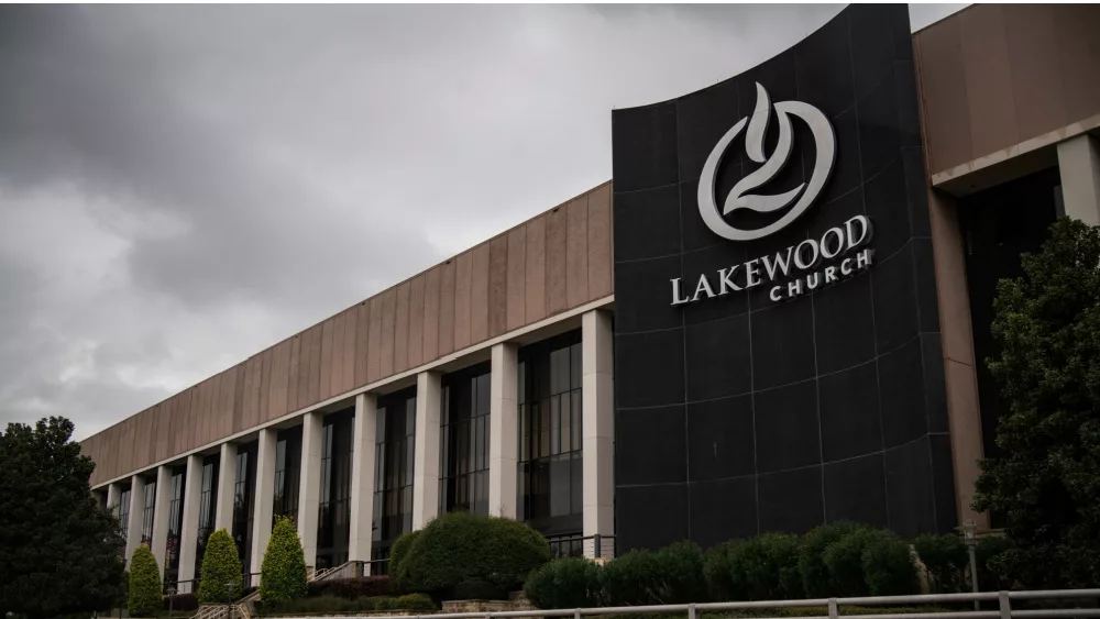 Joel Osteen's Lakewood Mega Church exterior; Houston^ Texas - February 11^ 2020