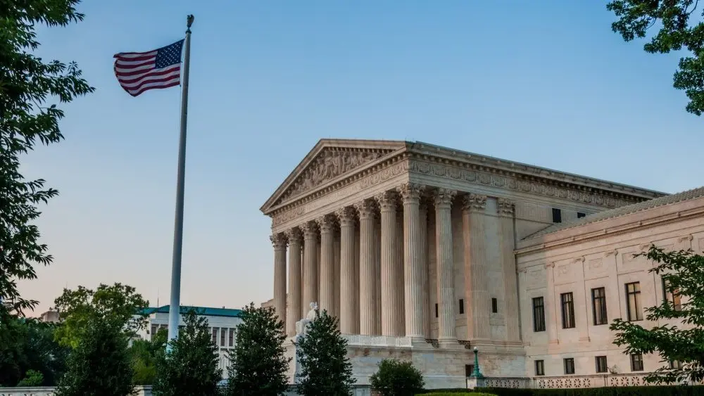 The United States Supreme Court Building on a Summer Evening^ Washington DC