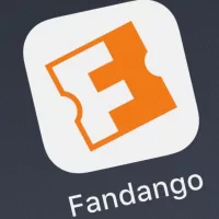 Icon of the mobile app Fandango - Showtimes + Tickets from Fandango on an iPhone.