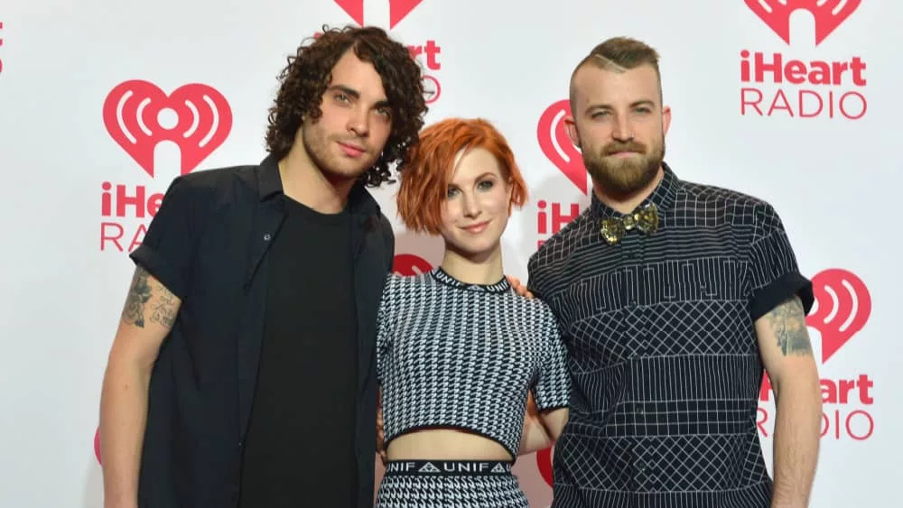 Members of the rock band Paramore at the MGM Grand Garden Arena on September 20^ 2014 in Las Vegas.