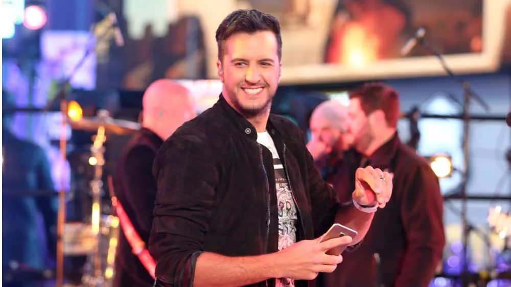 Luke Bryan performs during Dick Clark's New Year's Rockin' Eve at Times Square on December 31^ 2015 in New York City.