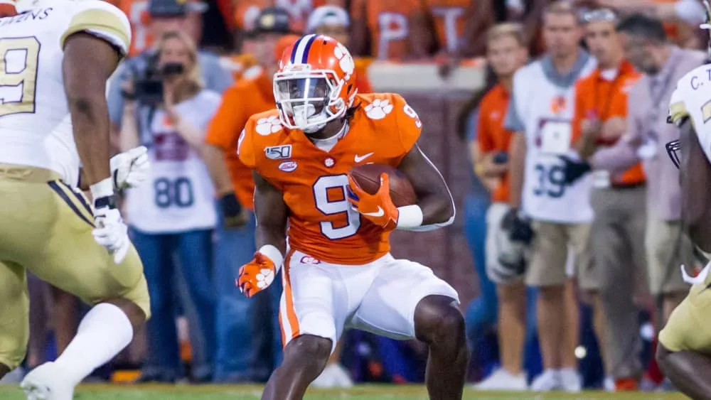 Tee Higgins #5 - Clemson Tigers host Georgia Tech Yellow Jackets at Clemson Memorial Stadium