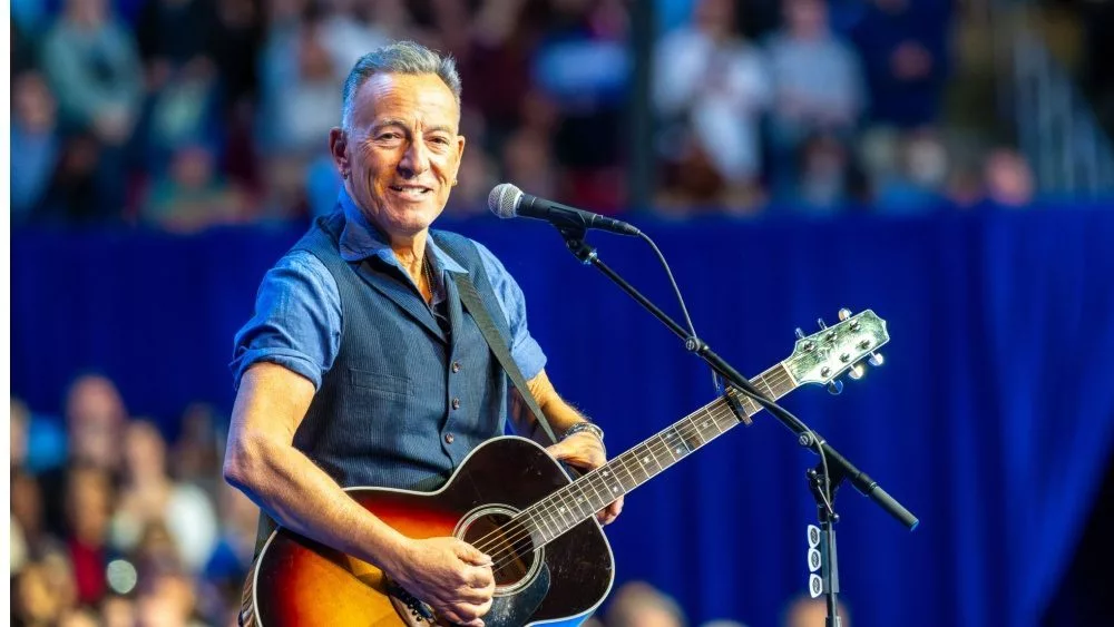 Bruce Springsteen performs on stage at the Liacouras Center in Philadelphia. Philadelphia^ PA USA - October 28^ 2024