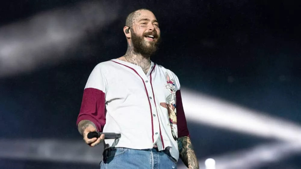 Singer Post Malone at Rock in Rio at the Olympic Park. September 3^ 2022.