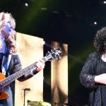 Ann & Nancy Wilson of Heart perform in Toronto at the Molson Ampitheatre^ July 23^ 2013.