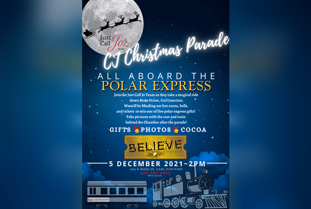 All Aboard the Polar Express at the Carl Junction Christmas Parade