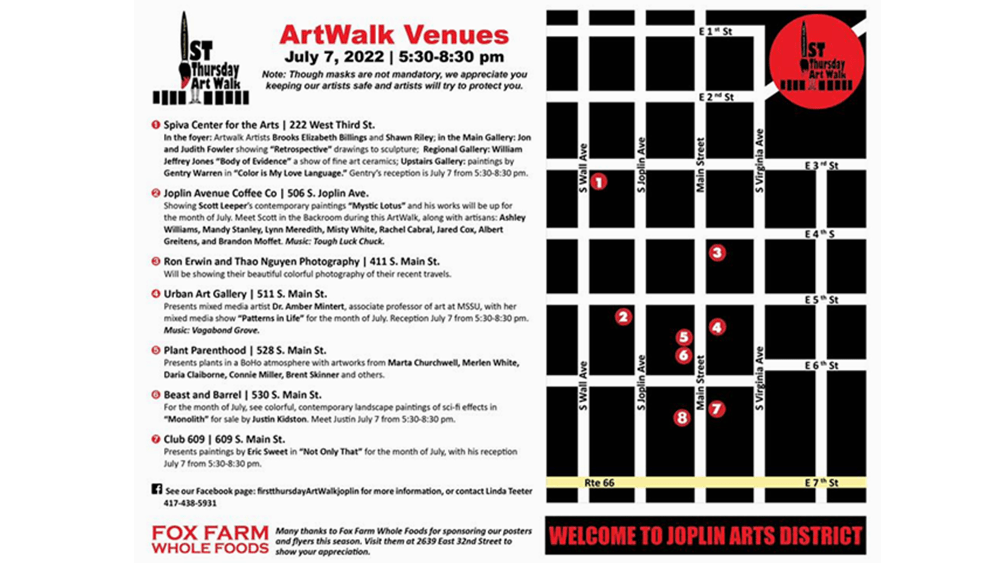 Relax and Enjoy The Joplin ‘ArtWalk’