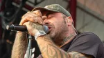 Staind stinger Aaron Lewis at the Rockstar Uproar Festival in Nampa^ Idaho
