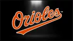 Baltimore Orioles logo^ MLB Team^ Major League Baseball^ American League East Division^ with spotlight background