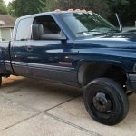 Just a old beat ass horse hauler. Bed is completely rusted and broken. So I put a big ass stack in it to make it completely obnoxious. Radio don’t work. Windows fall out. 6 different tires. Leaks more fuel than it burns. Sometimes it goes in drive. Busted ass mirrors it’s a sight to see! Rusty but trusty boys and girls.